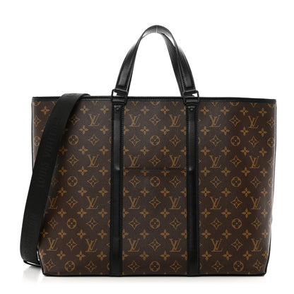 Louis Vuitton Monogram Macassar Weekend Tote GM 1 of 11
