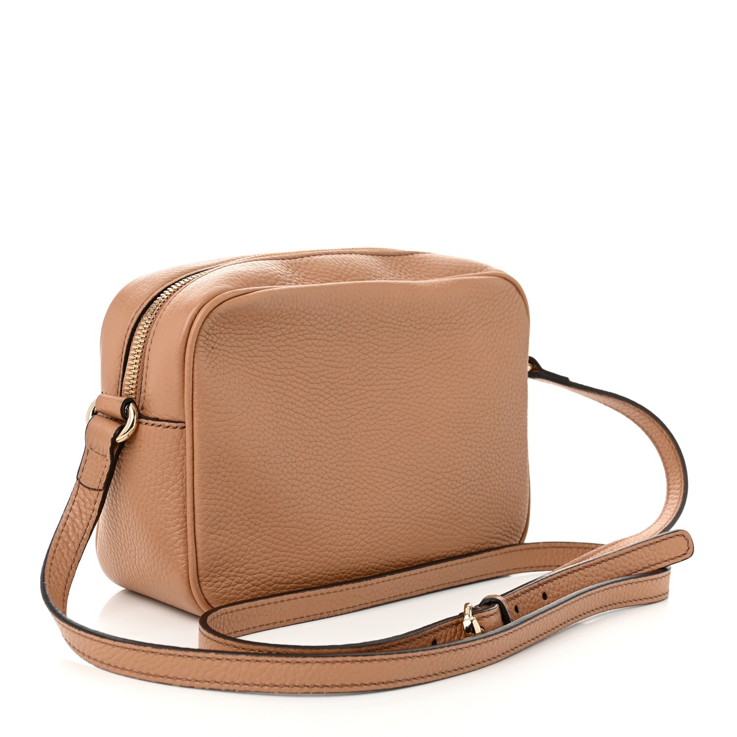 Gucci Pebbled Calfskin Small Soho Disco Bag Camelia 3 of 10