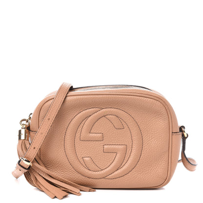 Gucci Pebbled Calfskin Small Soho Disco Bag Rose Beige 1 of 14