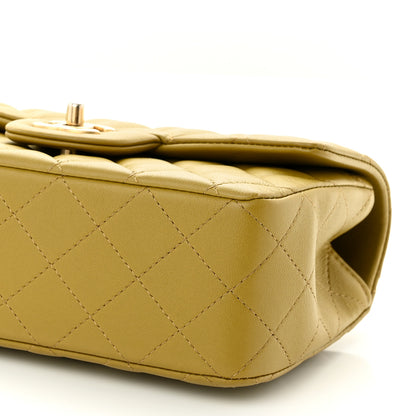 Chanel Lambskin Quilted Metal Mini Top Handle Rectangular Flap Green 9 of 11