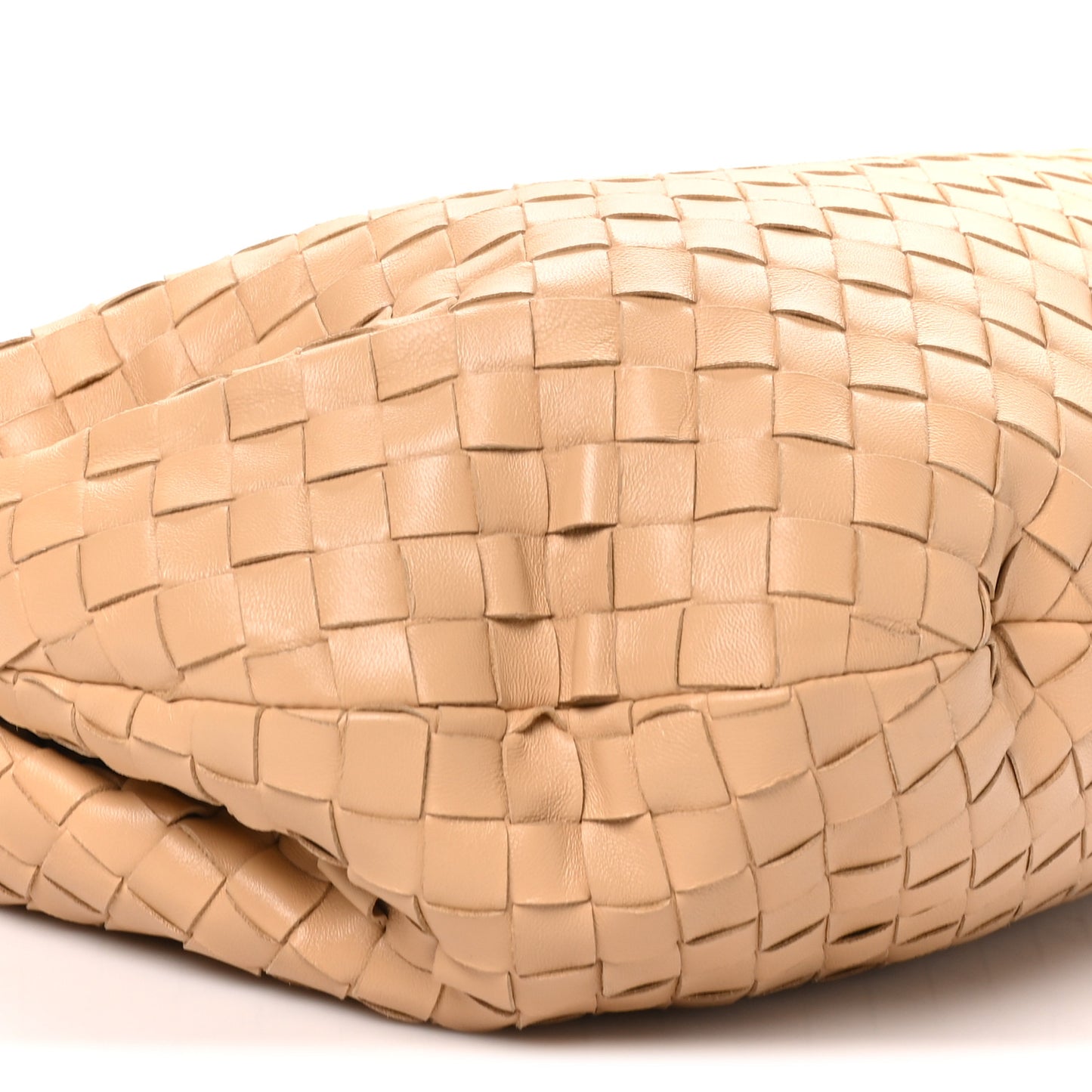 Nappa Intrecciato Small Jodie Hobo Almond