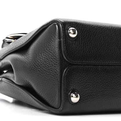 Christian Dior Grained Calfskin Small Open Bar Tote Black 9 of 10