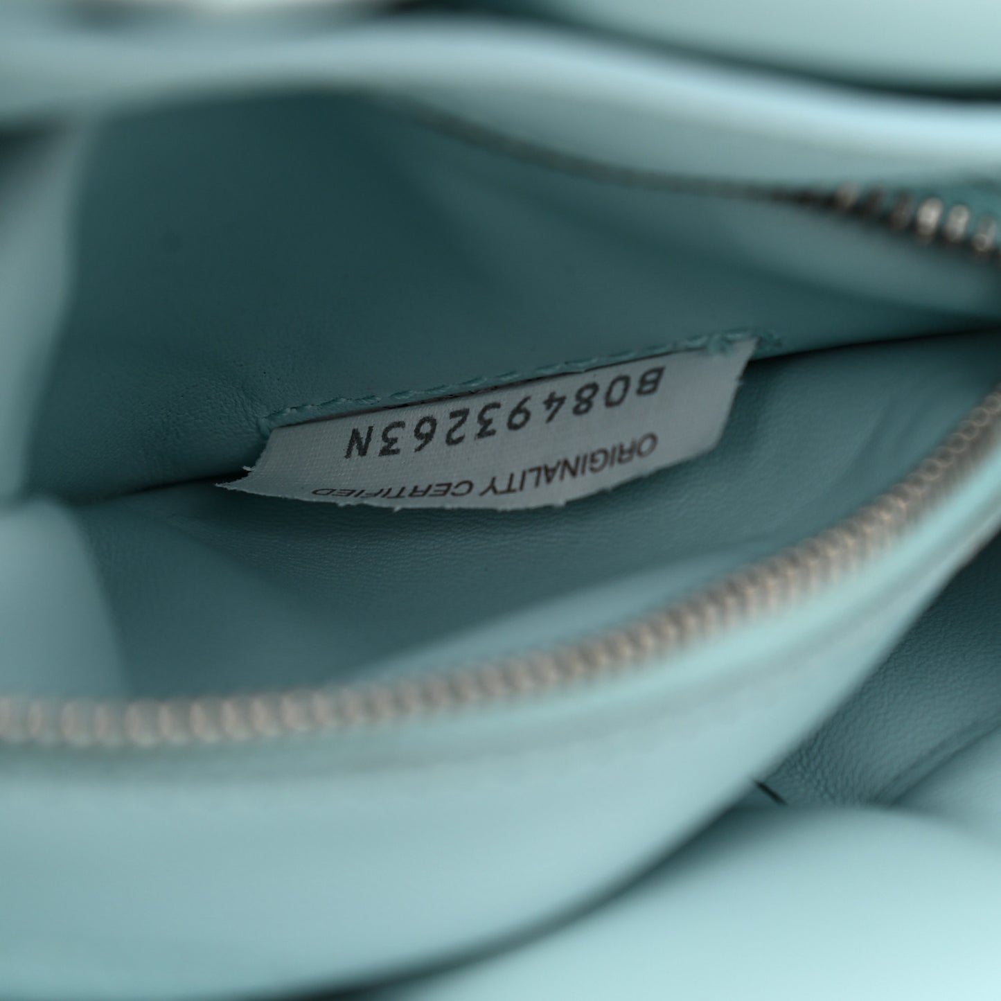 Paper Calfskin Maxi Intreccio Padded Cassette Crossbody Bag Ice