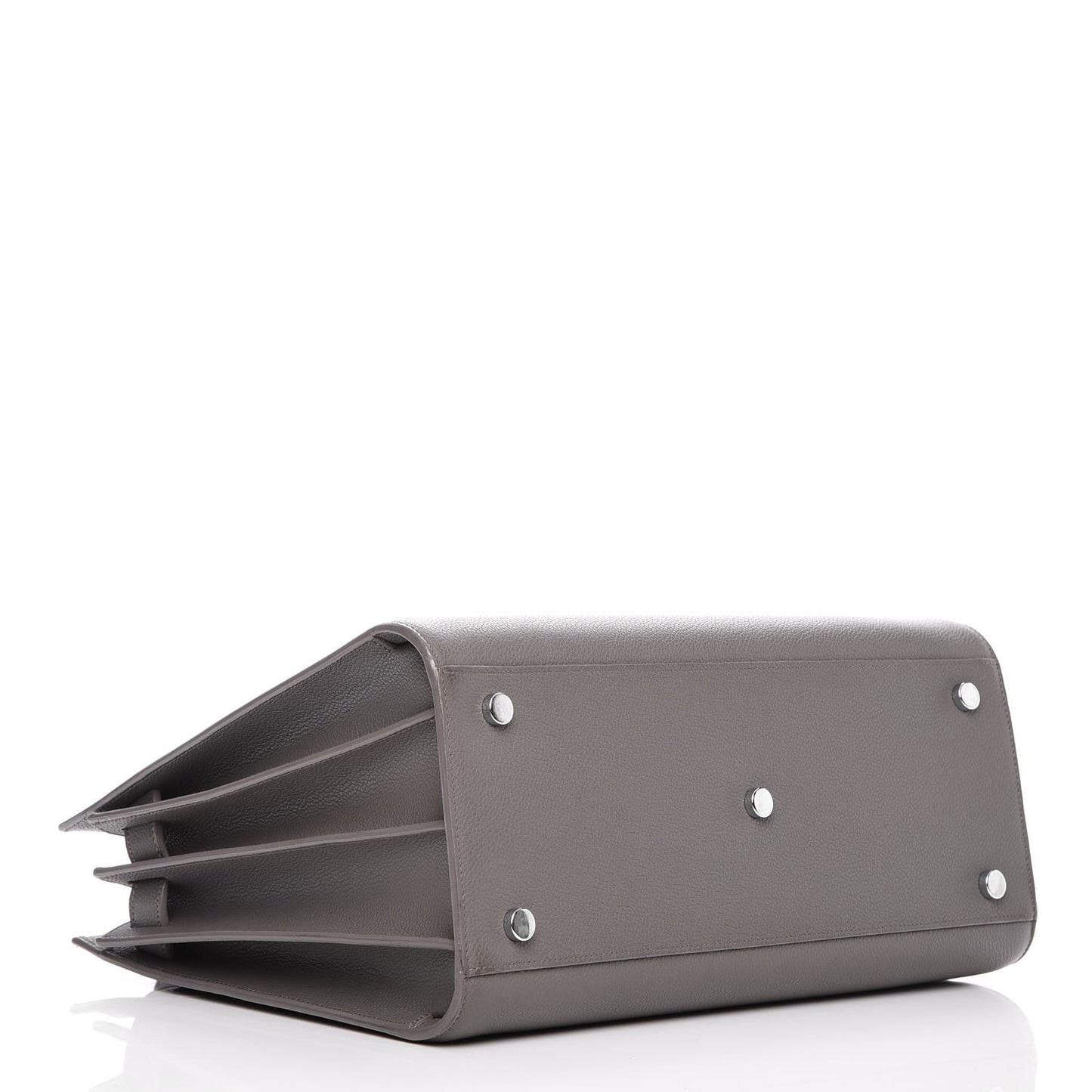 Grained Calfskin Small Sac De Jour Fog