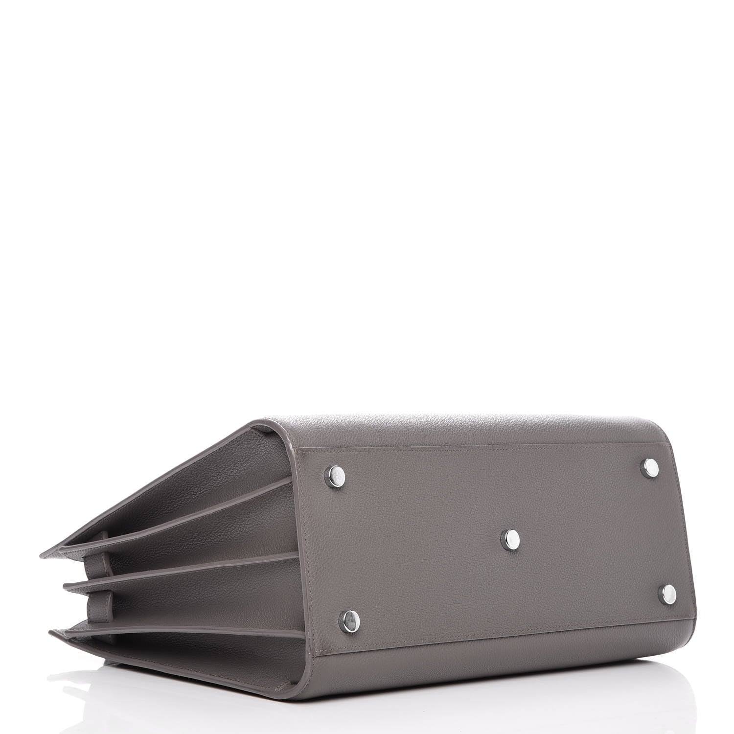 Saint Laurent Grained Calfskin Small Sac De Jour Fog 4 of 16