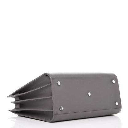 Saint Laurent Grained Calfskin Small Sac De Jour Fog 4 of 16