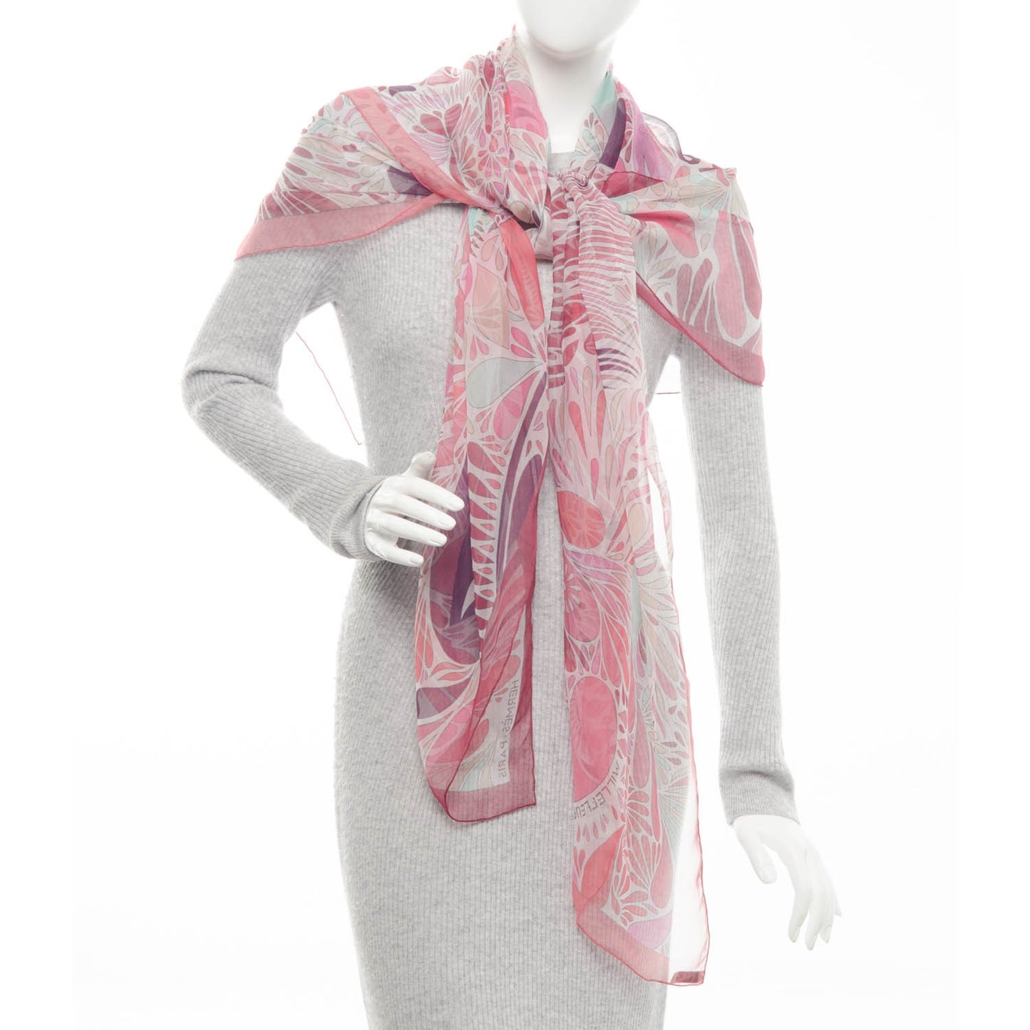 Mousseline Silk Millefleurs du Mexique Shawl 140