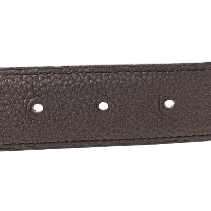 Hermes Box Togo Reversible 32mm H Belt 100 40 Black Chocolate 4 of 7