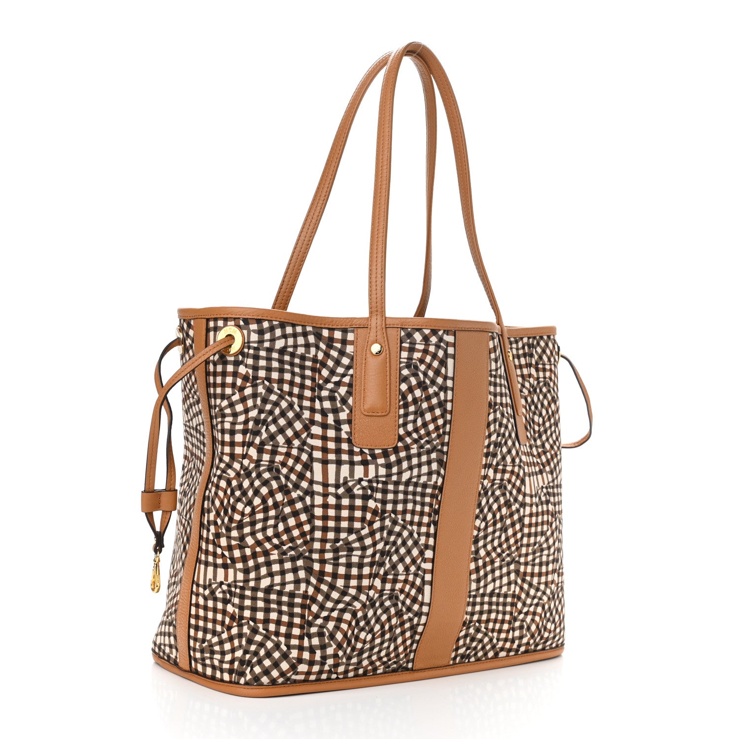 MCM Visetos Medium Liz Reversible Shopper Tote Cognac 6 of 16