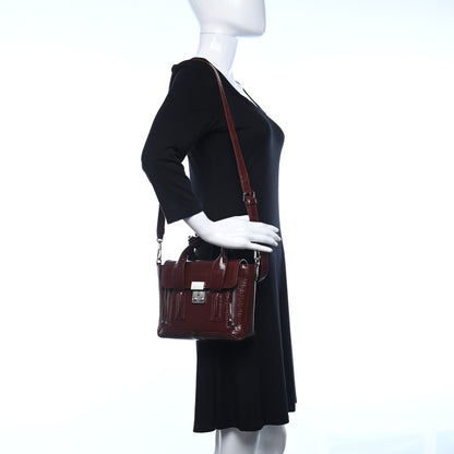 3.1 Phillip Lim Textured Patent Mini Pashli Satchel Burgundy 2 of 14