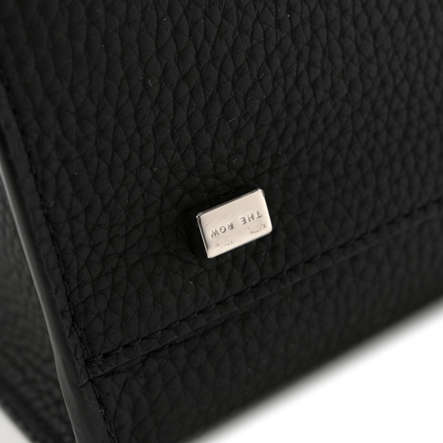 Grained Calfskin Soft Margaux 10 Bag Black