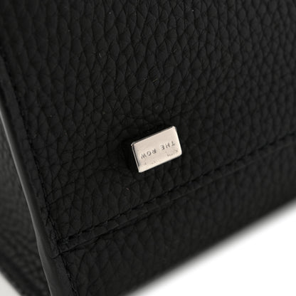 The Row Grained Calfskin Soft Margaux 10 Bag Black 12 of 12