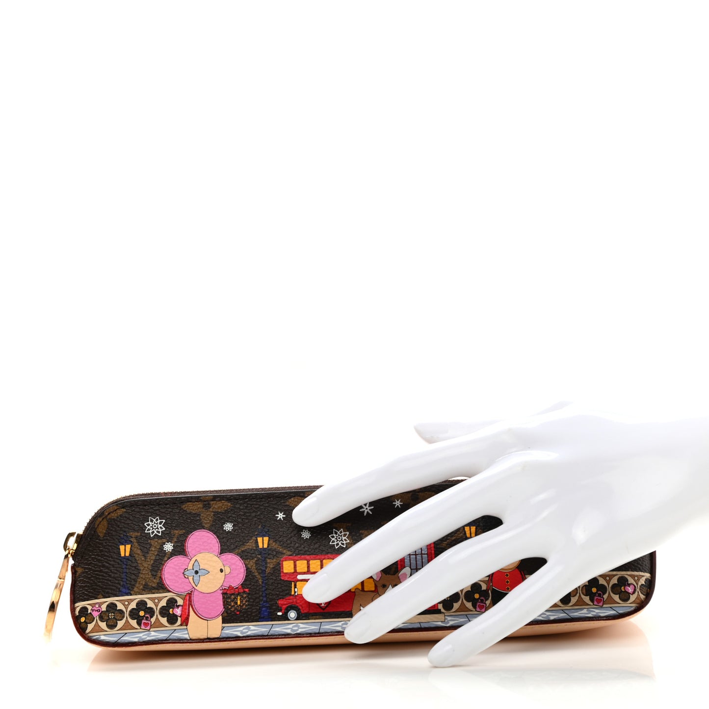 Monogram Monogram 2021 Christmas Animation London Elizabeth Pencil Pouch Coquelicot