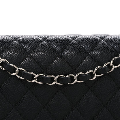 Chanel Caviar Quilted Medium Double Flap Black 8 of 11