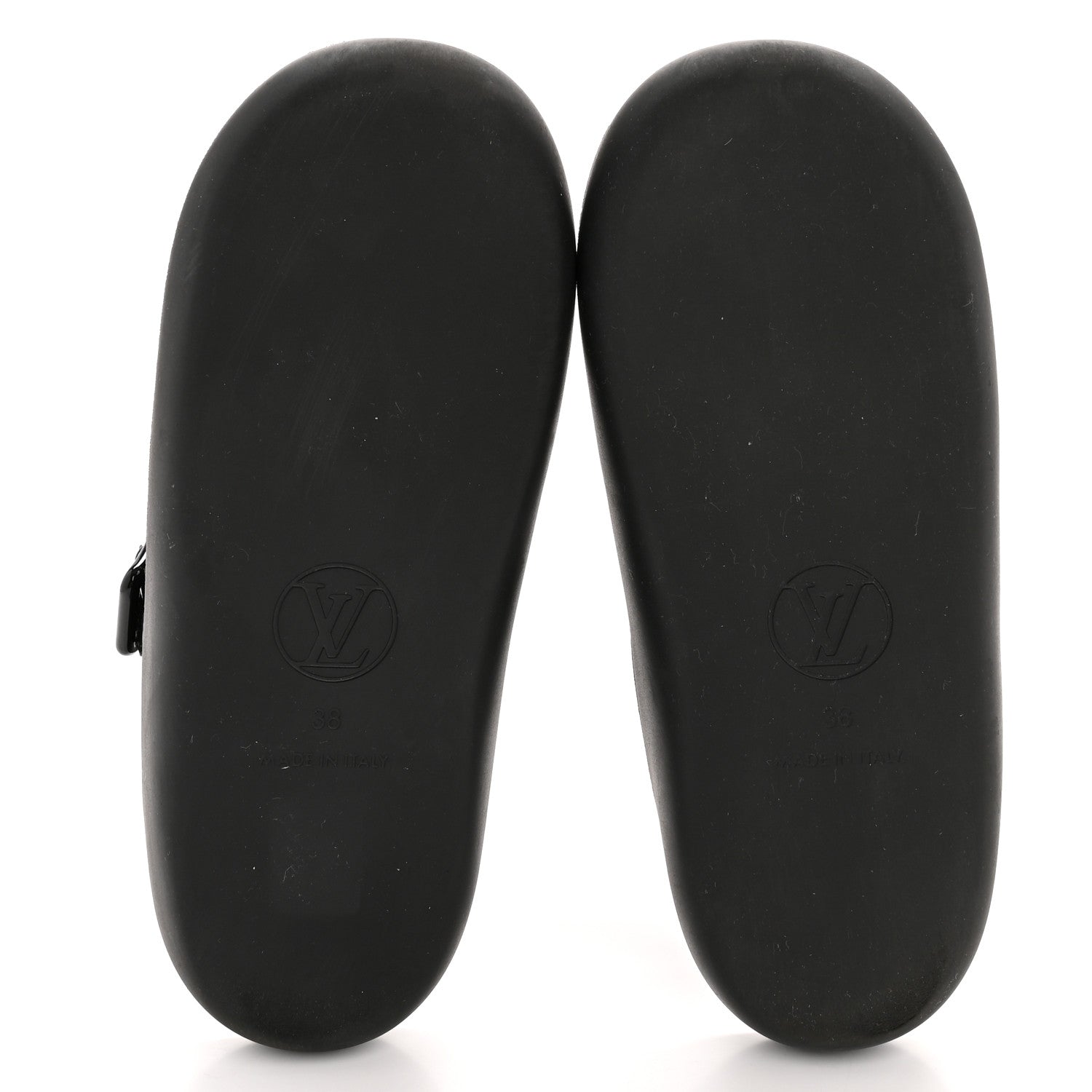 Louis Vuitton Monogram Sunbath Flat Mule Sandals 38 Black 6 of 10