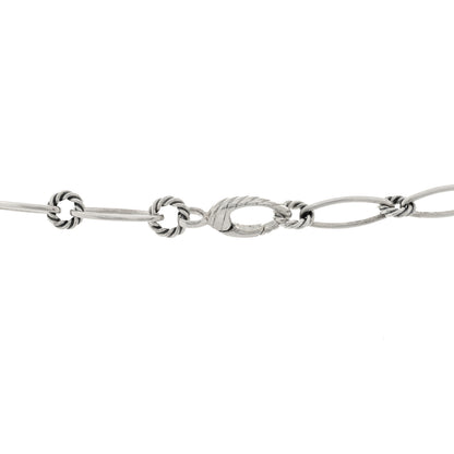 David Yurman Sterling Silver 18K Yellow Gold Black Ceramic Mobile Chain Necklace 3 of 3