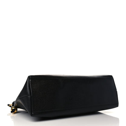 Chanel Caviar CC Shopper Tote Black 4 of 8