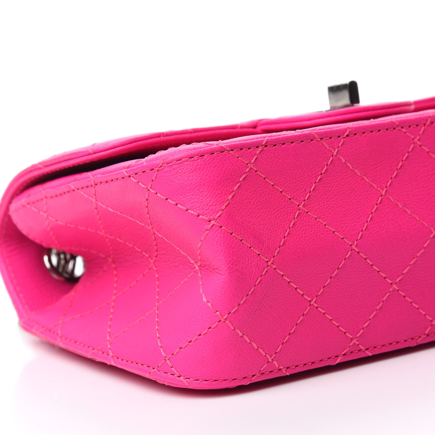 Chanel Goatskin Quilted 2.55 Reissue Mini Flap Fluorescent Pink 6 of 11