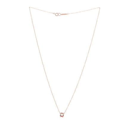 Tiffany 18K Rose Gold Atlas Open Pendant Necklace 2 of 6
