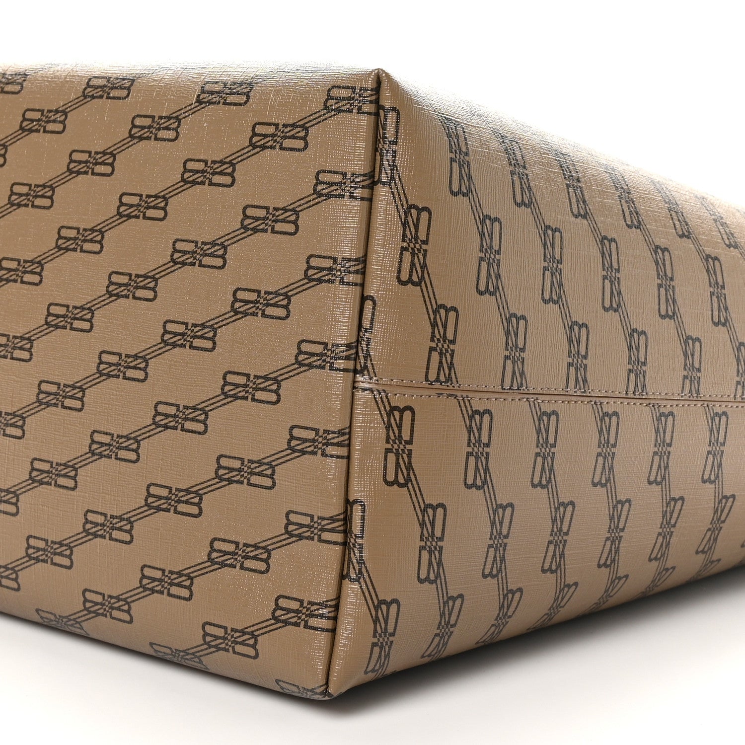 Balenciaga Coated Canvas BB Monogram Large Signature East West Shopper Bag Beige Brown 10 of 10