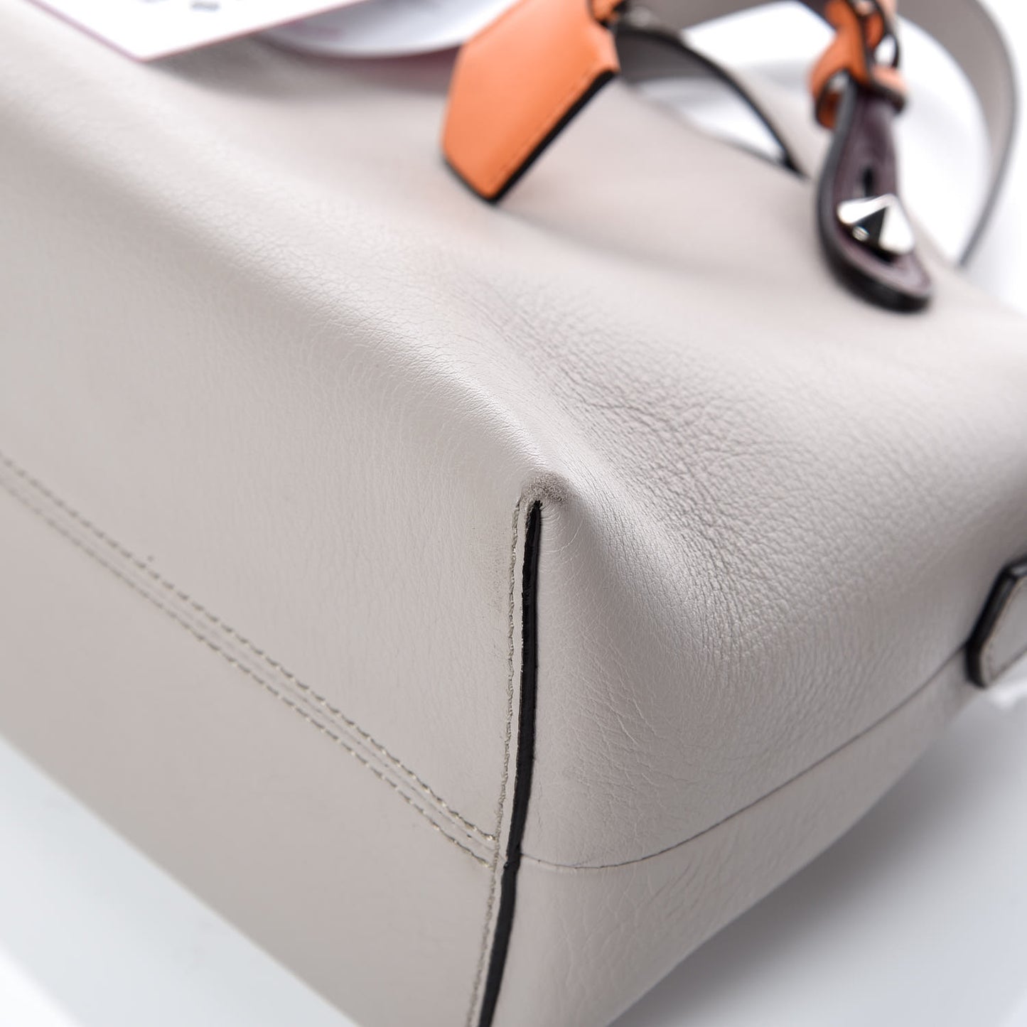 Vitello Dolce 4 Color Medium By The Way Boston Bag Grigio Polvere Arancio Multicolor