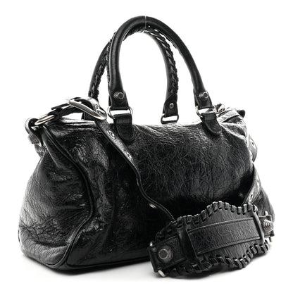 Balenciaga Agneau Arena Medium Le Cagole Duffle Crossbody Bag Black 4 of 11