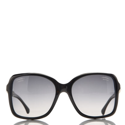 Chanel Crystal Baguette Polarized Square Sunglasses 5308-B Black 11 of 18