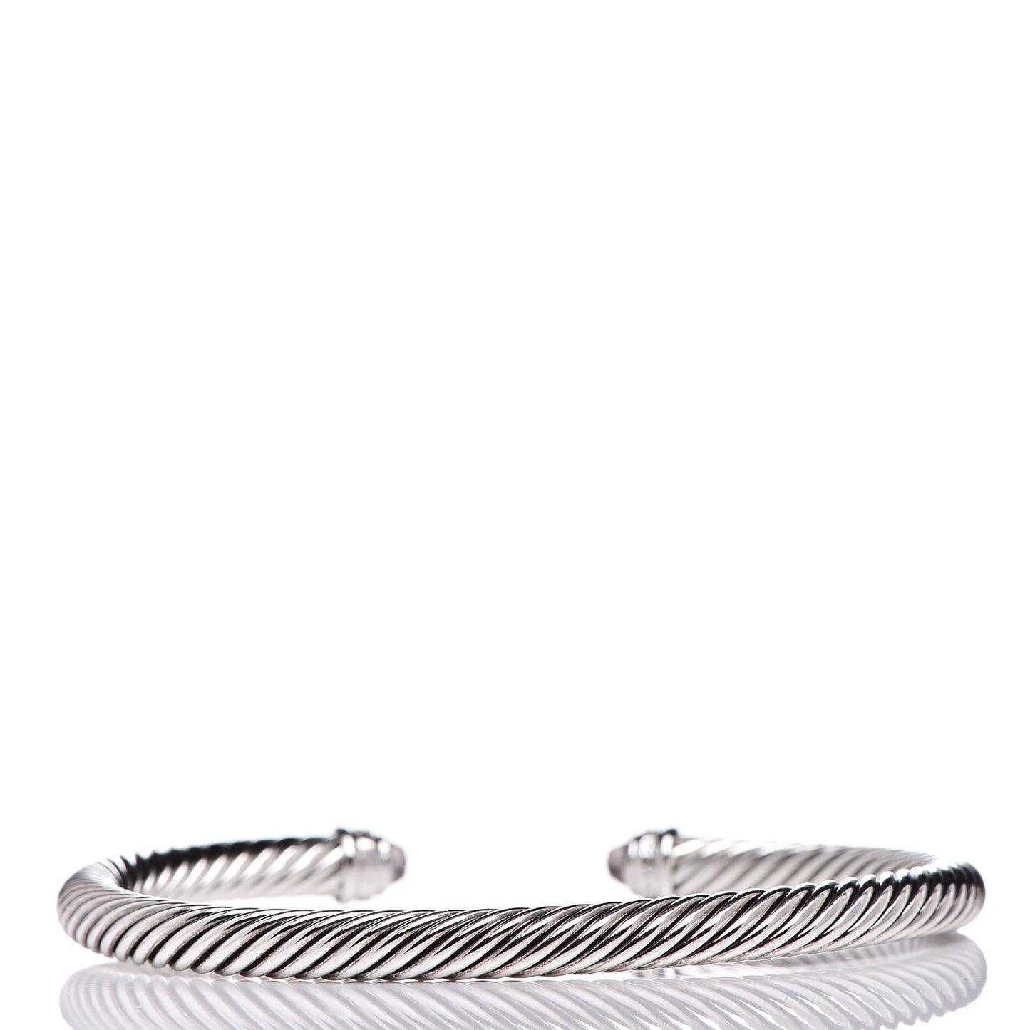 Sterling Silver Diamond Morganite 5mm Cable Classics Bracelet