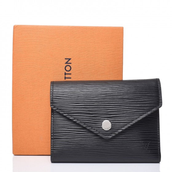 Louis Vuitton Epi Victorine Wallet Black 7 of 7