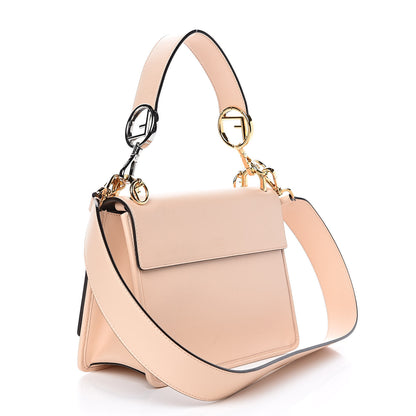 Fendi Vitello Century Velvet F is Fendi FF Kan I Shoulder Bag Tobacco Rosa Plaster 3 of 14