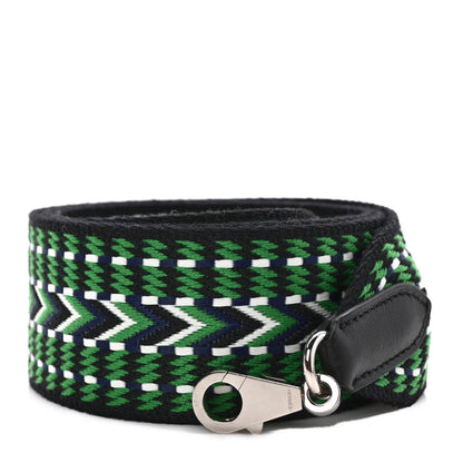 Hermes Toile Swift 50mm Sangle Allegro Shoulder Strap Malachite Bleu Electrique Black 1 of 5