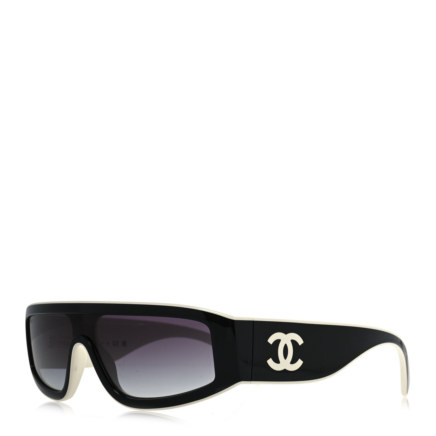 Acetate Cat Eye Sunglasses 6057 Black White