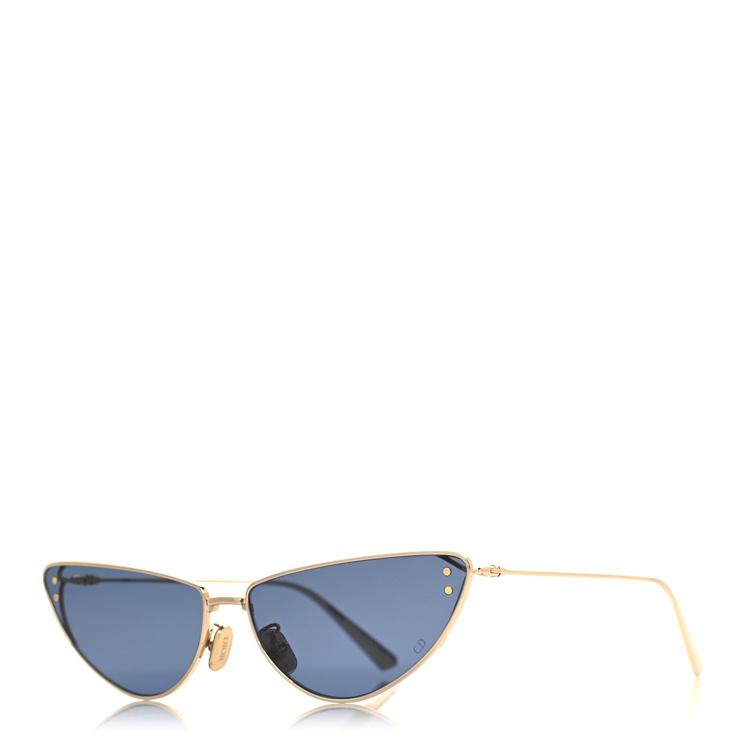 Cat Eye Miss Dior B1U Sunglasses Blue Light Gold