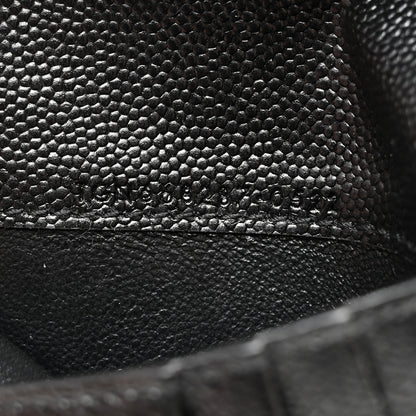Saint Laurent Grain De Poudre Matelasse Chevron Monogram Zipped Two-Part Wallet Black 7 of 10