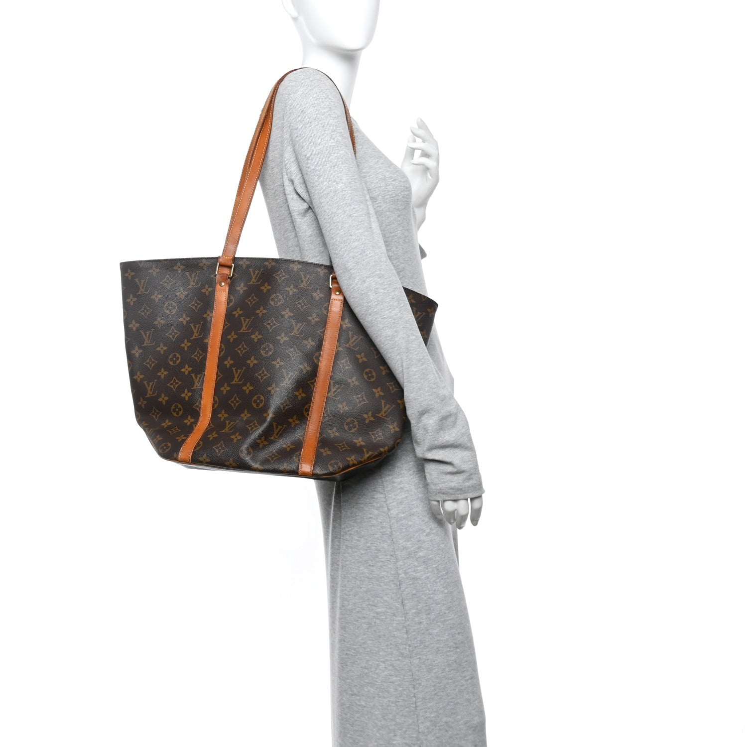 Louis Vuitton Monogram Sac Shopping Tote 2 of 13