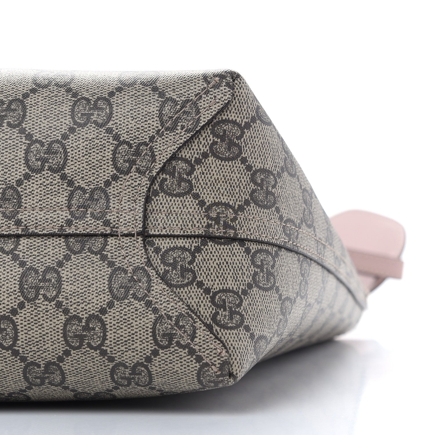 Gucci Textured Calfskin Monogram Small Reversible GG Tote Dark Cipria 13 of 15