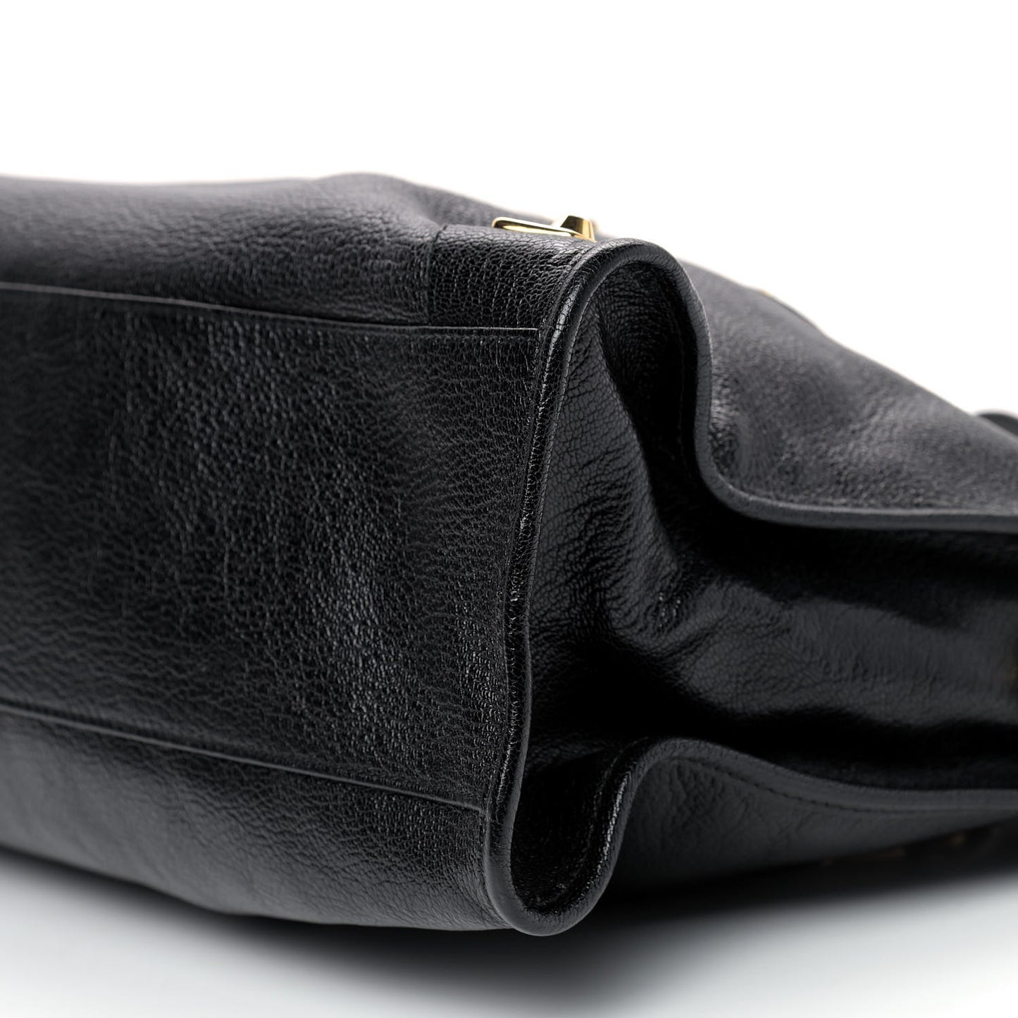 Chevre Gold Metallic Edge Hardware City Black