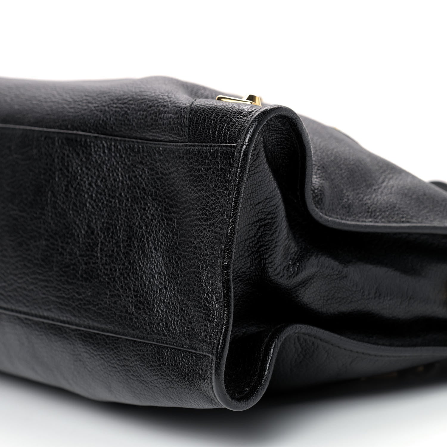 Balenciaga Chevre Gold Metallic Edge Hardware City Black 9 of 10