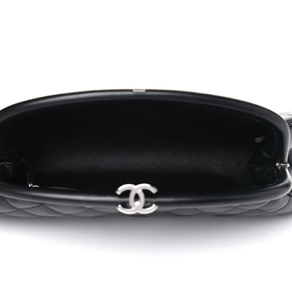 Chanel Lambskin Quilted Timeless Clutch Black 4 of 5