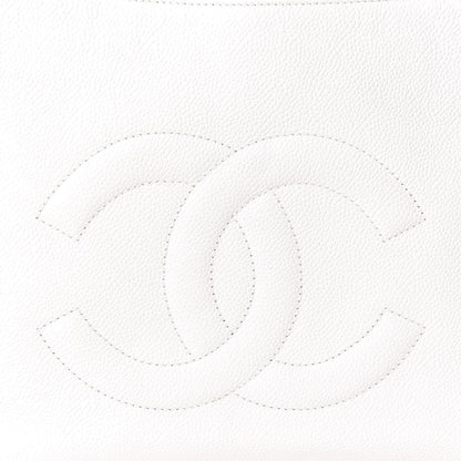 Chanel Caviar CC Timeless Tote White 10 of 19