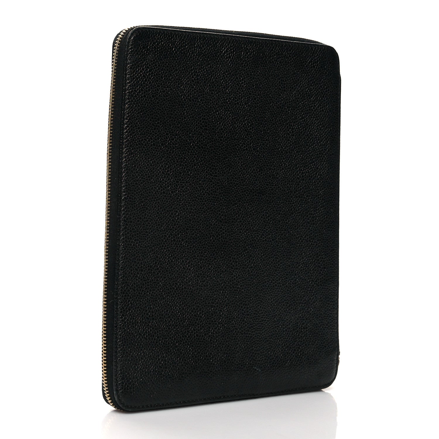 Chanel Caviar CC Zip Around Notebook Agenda Cover Black 3 of 12