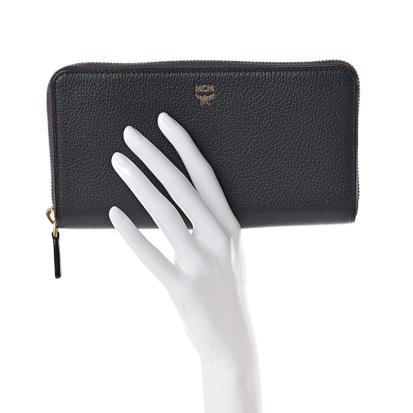 Calfskin Fontanellas Park Avenue Milla Zip Around Wallet Phantom Grey