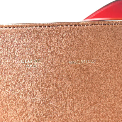 Celine Shiny Smooth Calfskin Small Twisted Cabas Camel Brick 7 of 11