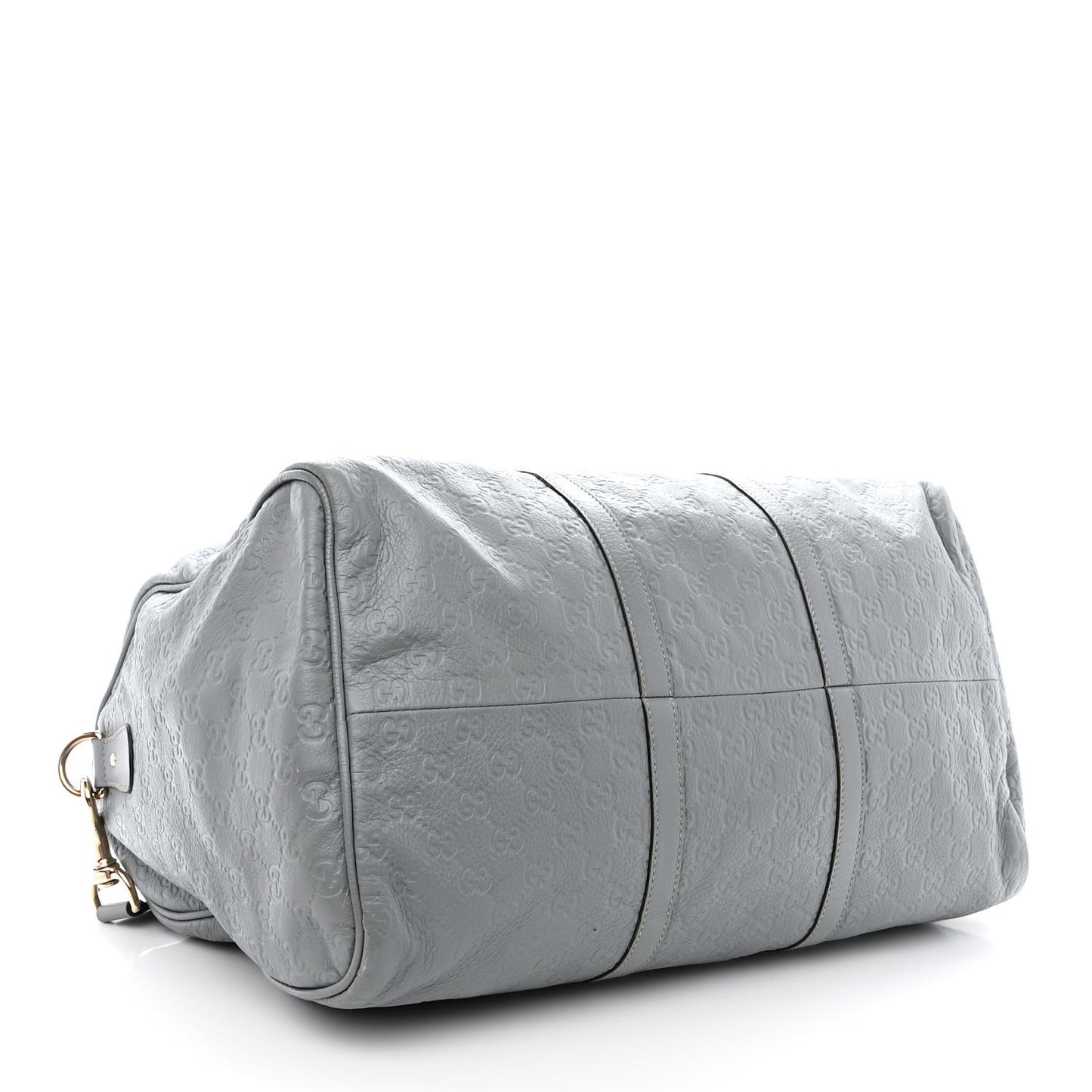 Guccissima Medium Carry On Duffle Light Blue