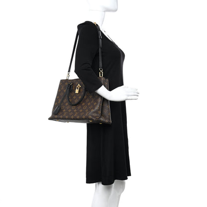 Louis Vuitton Monogram Flower Tote Black 2 of 7