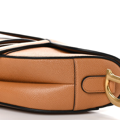 Christian Dior Grained Calfskin Saddle Bag Camello 9 of 10