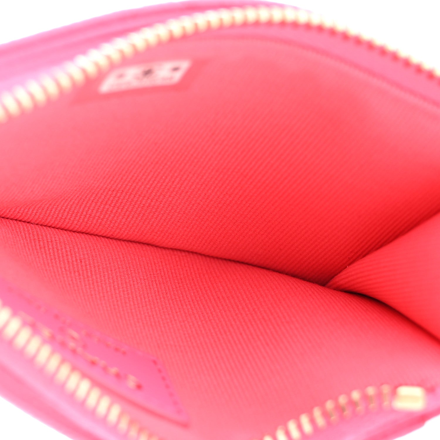 Chanel Caviar Quilted Flap Zip Card Holder Dark Pink 5 of 10
