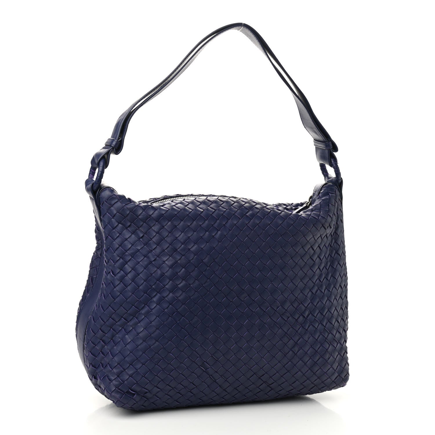 Bottega Veneta Nappa Intrecciato Pyramid Hobo Atlantic 2 of 9