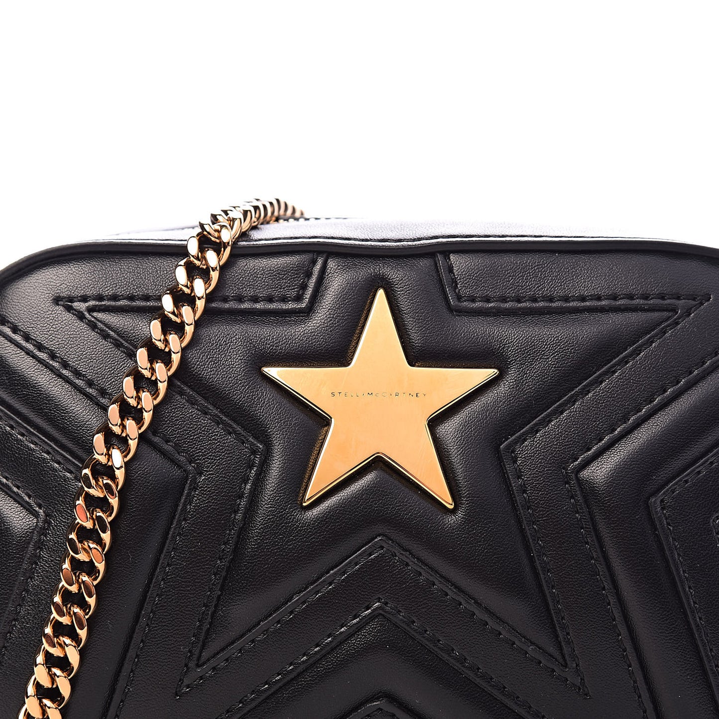Eco Alter Nappa Star Patch Shoulder Bag Black