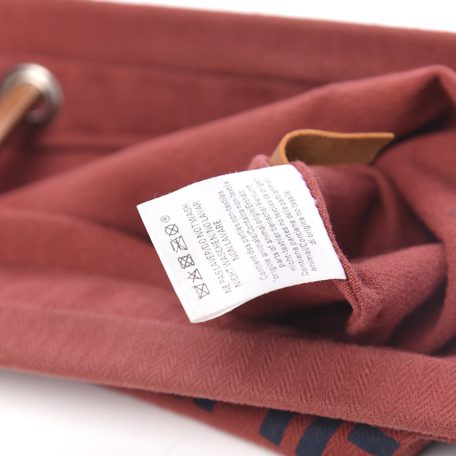 Hermes Canvas Swift Aline Grooming Bag Rouge H Gold 8 of 12